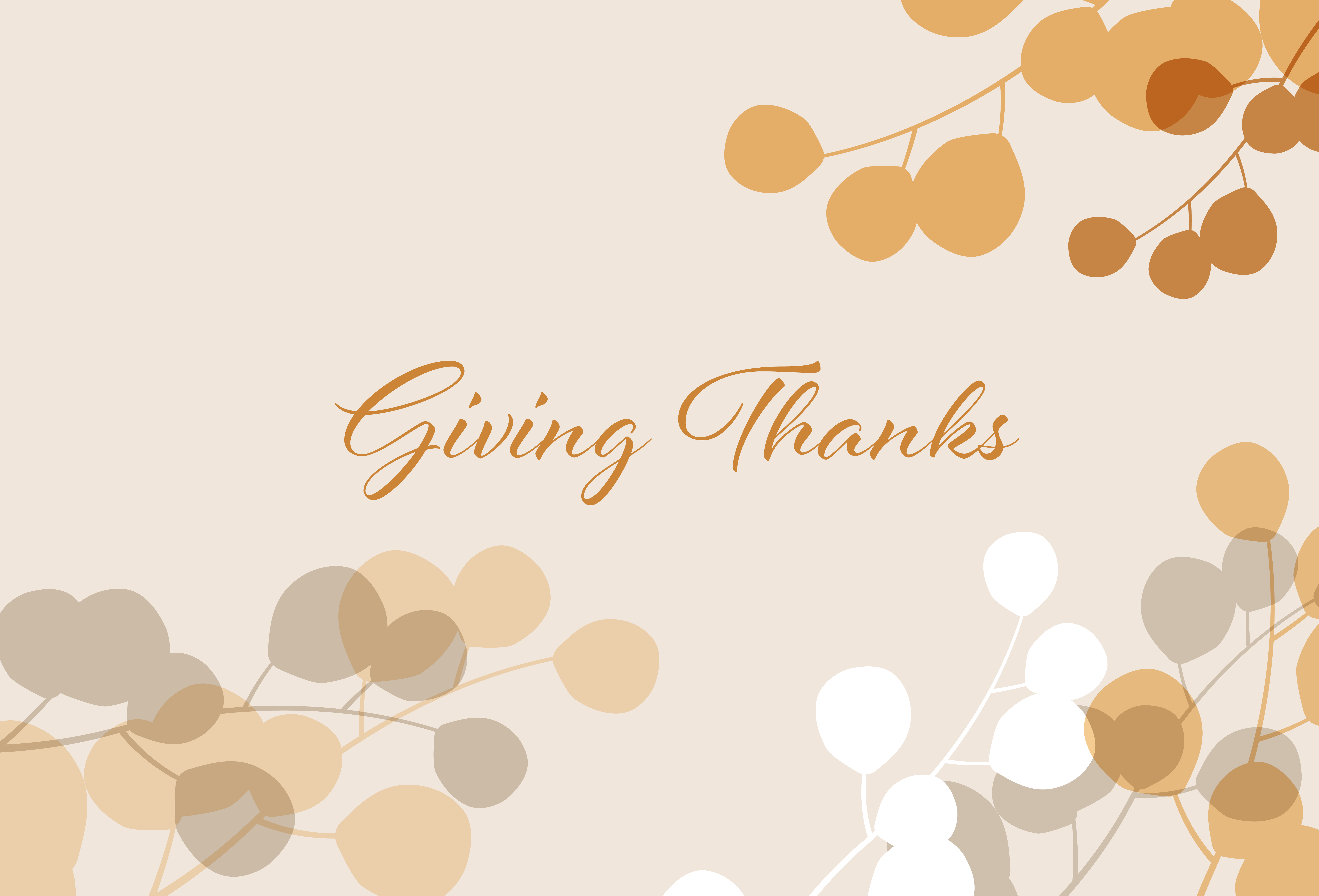 Giving Thanks